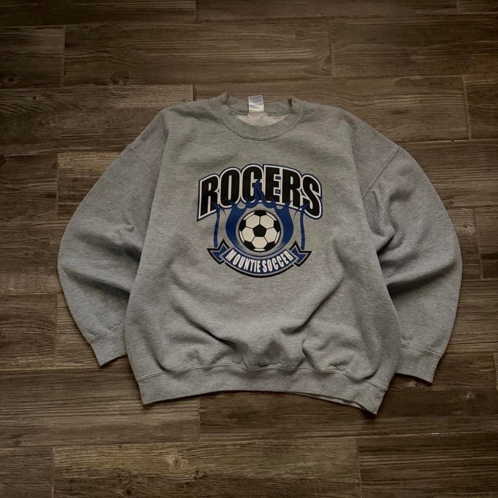 90s flame Soccer graphic Crewneck size XL